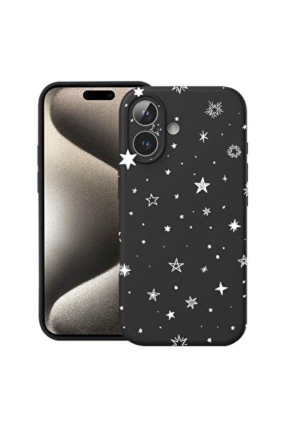 bestcase Husă pentru Apple iPhone 17 cu Design Stars, Silicon Premium, Microf...