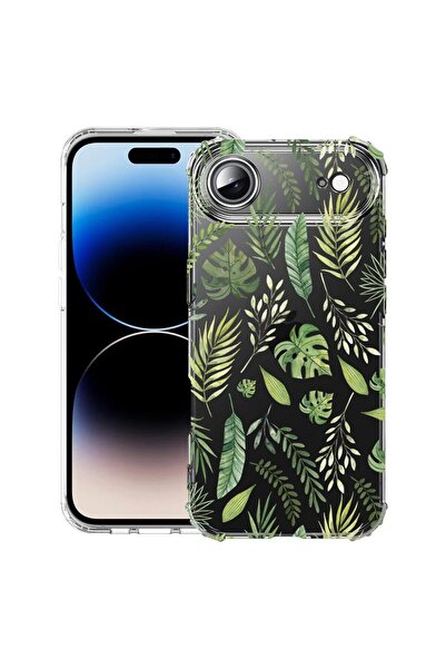 bestcase Husă pentru Apple iPhone 17 Air cu design Frunze verzi, Antișoc, Col...