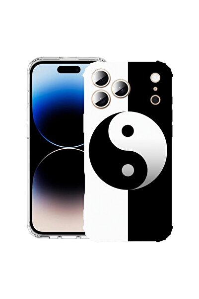 bestcase Husă pentru Apple iPhone 17 Pro cu design Yin Yang, Antișoc, Colțuri...