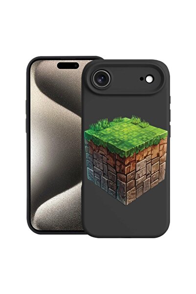 bestcase Husă pentru Apple iPhone 17 Air cu Design Minecraft World, Silicon P...