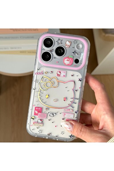 Choice7 غطاء هاتف شفاف لآيفون 17 برو ماكس مع ملصق كرتوني لطيف من سانريو بتصمي...