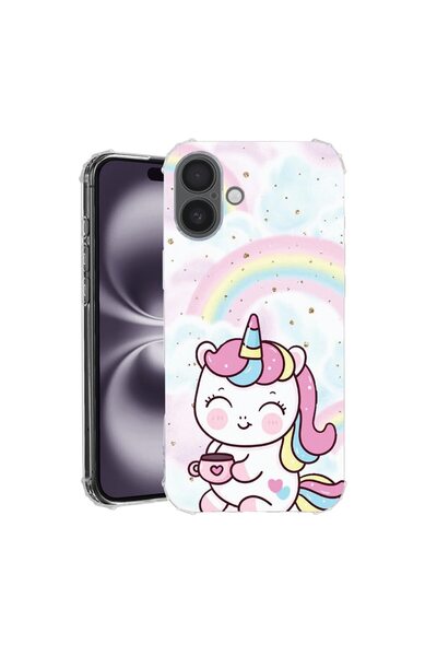 bestcase Husă pentru Apple iPhone 17 cu Design Micuț Unicorn, Antișoc, Colțur...