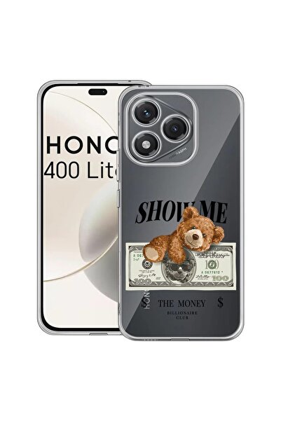 bestcase Θήκη για Honor 400 Lite 5G, Διαφανής Σιλικόνη 2MM, Αρκουδάκι  "Δείξε...