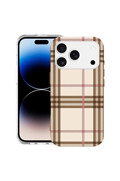 bestcase Husa pentru Apple iPhone 17 Pro cu Design Plaid, Mag Anti Shock TPU,...
