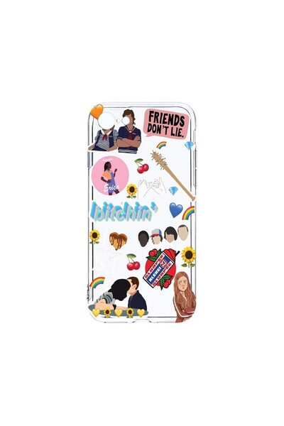 bestcase Husa Clear Silicon 2MM, Compatibila Cu Apple iPhone SE 2, Friends Do...