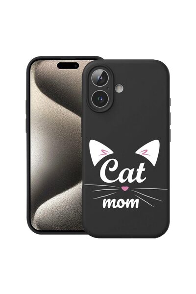 bestcase Husă pentru Apple iPhone 17 cu Design Cat Mom, Silicon Premium, Micr...
