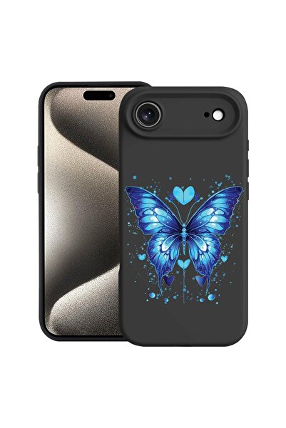 bestcase Husă pentru Apple iPhone 17 Air cu Design Fluture Albastru, Silicon ...