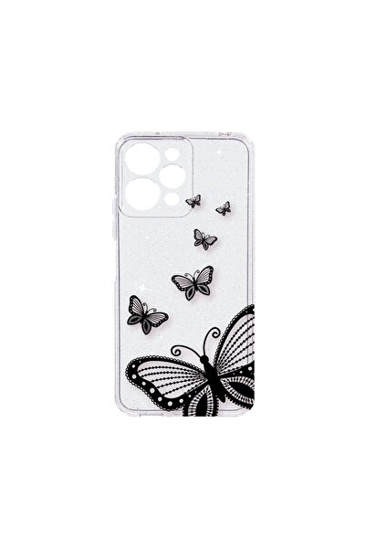bestcase Θήκη Crystal Glitter 2MM, Συμβατή με Apple iPhone 12 Pro, Πεταλούδα,...