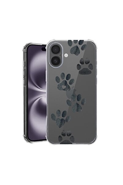 bestcase Θήκη για Apple iPhone 16, Αντικραδασμική 1.5MM, Πατούσα Σκύλου, Αντο...