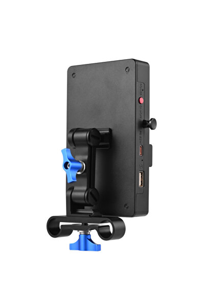 Choice لوحة محول بطارية V-Lock سوداء من Andoer، لوحة بطارية V-Mount، ذراع شحن...