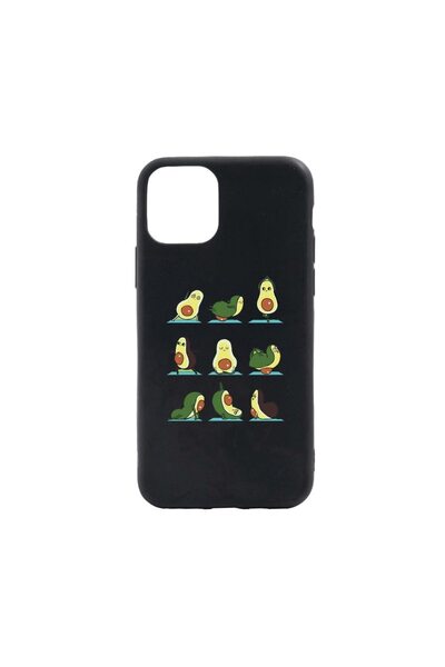bestcase Θήκη σιλικόνης συμβατή με Apple iPhone 11 Pro, Αβοκάντο Γιόγκα, ανθε...