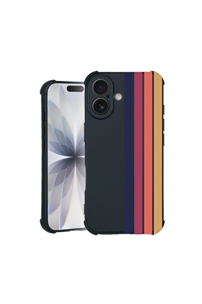bestcase Husa TPU Pro Shock Compatibila cu Apple iPhone 17, cu Design Retro L...