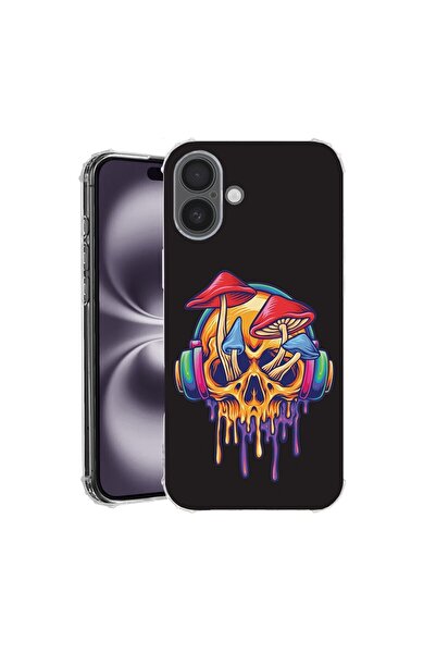 bestcase Husa pentru Apple iPhone 16 Plus, MagSafe Anti Shock, Skull Mushroom...