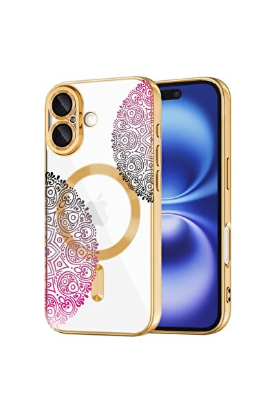 bestcase Πολυτελής Θήκη MagSafe, Συμβατή με Apple iPhone 16, Αφηρημένο Δαντελ...