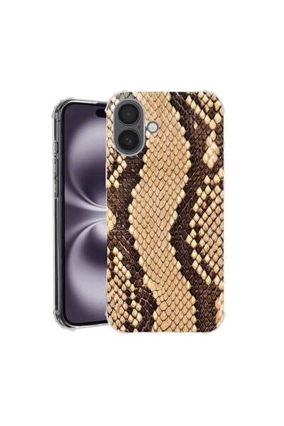 bestcase Θήκη για Apple iPhone 17 με Σχέδιο Δέρματος Φιδιού, Αντικραδασμική, ...