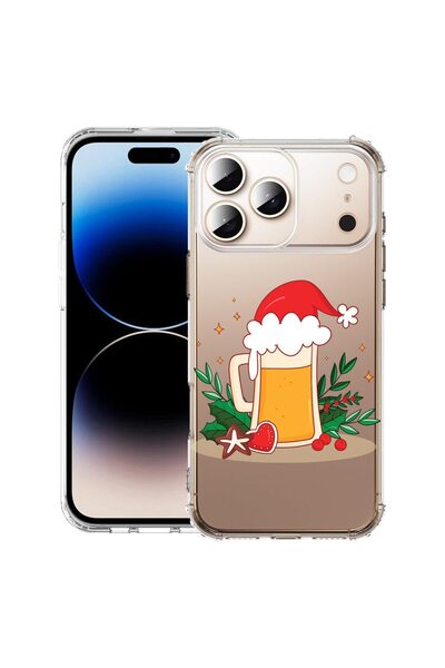 bestcase Husă pentru Apple iPhone 17 Pro cu design Xmas Beer, Antișoc, Colțur...
