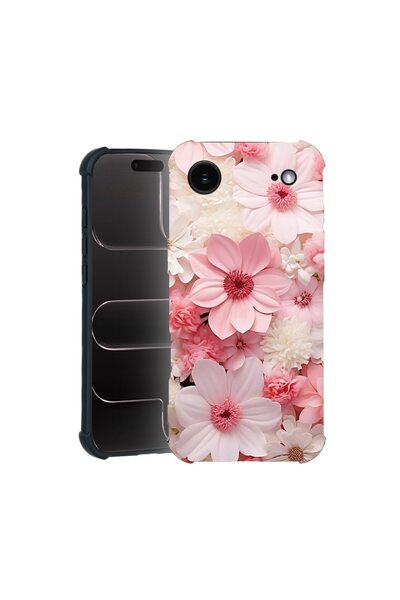 bestcase Θήκη TPU Pro Shock Συμβατή με Apple iPhone 17 Air, με σχέδιο ροζ και...