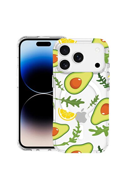 bestcase Husa pentru Apple iPhone 17 Pro Max cu Design Avocado, Mag Anti Shoc...
