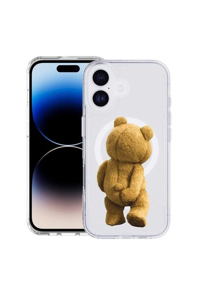 bestcase Θήκη για Apple iPhone 17 με Σχέδιο Teddy Bear Hidden Shot, Mag Αντικ...