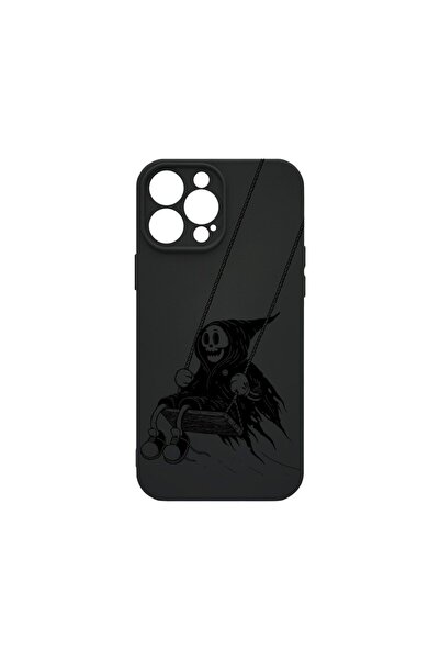 bestcase Θήκη Premium Υγρής Σιλικόνης, Συμβατή με Apple iPhone 14 Pro, Death ...