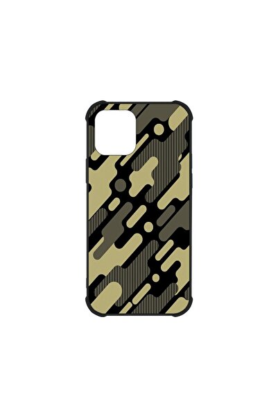 bestcase Husa MaxSafe Glassy, Συμβατό με Apple iPhone 12, Πράσινο Καμουφλάζ, ...