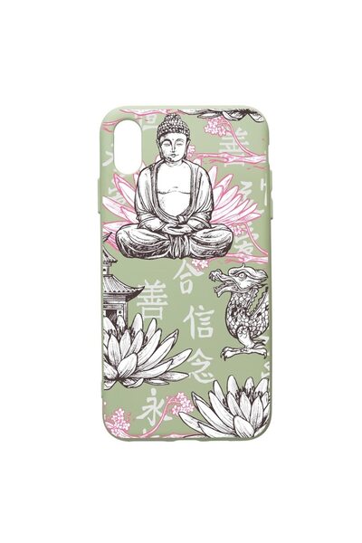 bestcase Θήκη σιλικόνης υψηλής ποιότητας συμβατή με Apple iPhone XS Max, Βούδ...