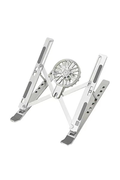 Choice1 Silvery Adjustable Laptop Cooling Stand with Fan, Foldable Portable 7...