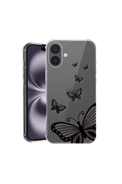 bestcase Θήκη για Apple iPhone 16, Αντικραδασμική 1.5MM, Πεταλούδα, Αντοχή σε...