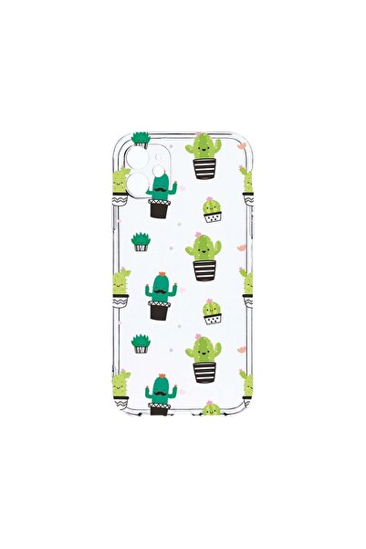 bestcase Διαφανής Θήκη Σιλικόνης 2MM, Συμβατή με Apple iPhone 12 Mini, Κάκτος...