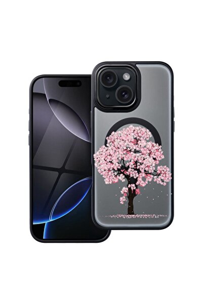 bestcase Θήκη συμβατή με Apple iPhone 12 με σχέδιο δέντρων κερασιάς, Αντικραδ...