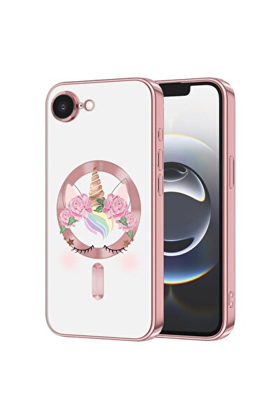 bestcase Husa Luxury MagSafe, Compatibila Apple iPhone 16e, Unicorn, Ultra-So...
