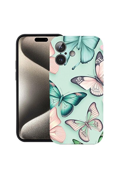 bestcase Husă pentru Apple iPhone 17 cu Design Butterfly Pattern, Silicon Pre...