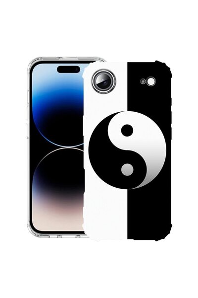 bestcase Husă pentru Apple iPhone 17 Air cu Design Yin Yang, Antișoc, Colțuri...