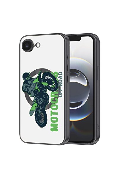 bestcase Πολυτελής Θήκη MagSafe, Συμβατή με Apple iPhone 16e, Σχέδιο Motocros...