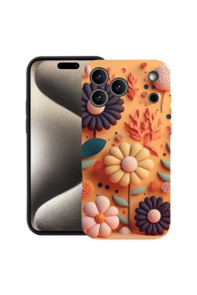 bestcase Husă pentru Apple iPhone 17 Pro Max cu Design Happy Flowers, Silicon...