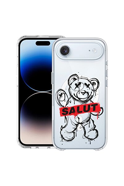 bestcase Θήκη για Apple iPhone 17 Air με σχέδιο Teddy Bear Hello, Αντικραδασμ...