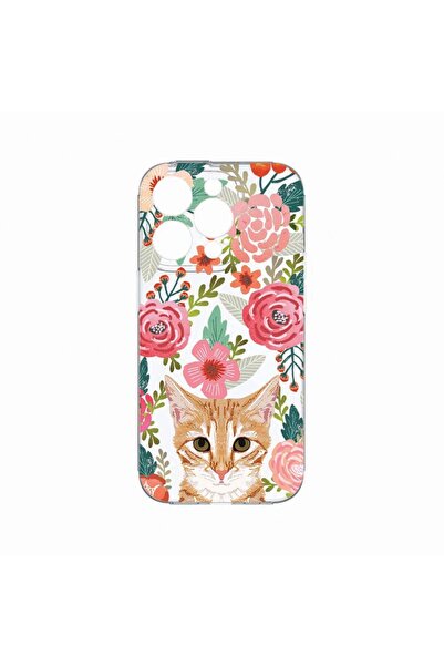 bestcase Husa BestCase¬Æ, Compatibila Cu Apple iPhone 14 Pro, Cat and Flowers...