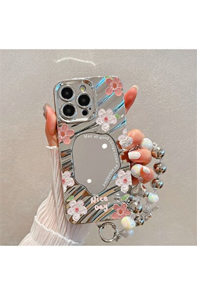 Choice22 حافظة هاتف فاخرة بتصميم زهور مع مرآة مدمجة لـ iPhone 13، طراز OD47 S...