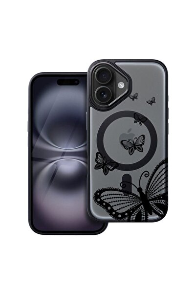 bestcase Husa Compatibila cu Apple iPhone 16 cu Design Butterfly, Shockproof ...