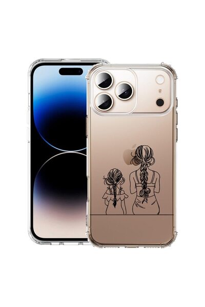 bestcase Husă pentru Apple iPhone 17 Pro cu design Mamă și Fiică, Antișoc, Co...