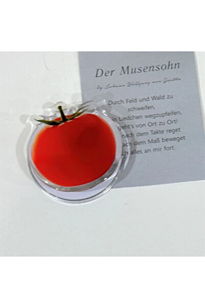 Choice 0321 Ins Korea Cute 3D Mini Tomato Magsafe Magnetic Phone Stand Grip T...