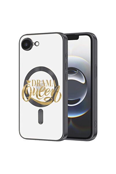 bestcase Луксозен MagSafe калъф, съвместим с Apple iPhone 16e, Drama Queen, у...