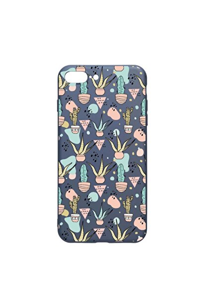 bestcase Θήκη σιλικόνης συμβατή με Apple iPhone 8 Plus / 7 Plus, Κάκτος, ανθε...