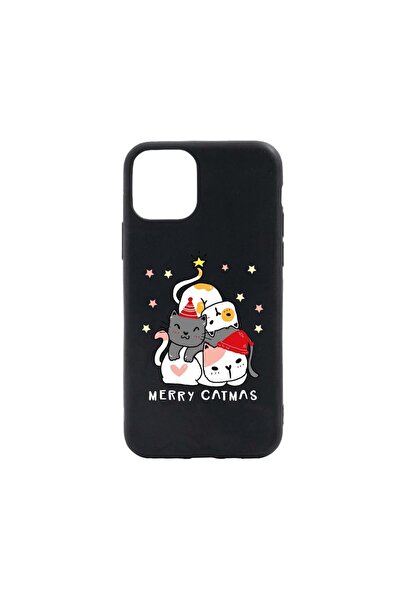 bestcase Husa Silicon Compatibila cu Apple iPhone 13 Pro Max, Merry Catmas, c...