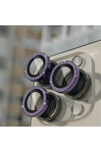 Choice70 15 or 15Plus(2pcs Purple 2-3Pcs Full Cover Glitter Camera Lens Prote...