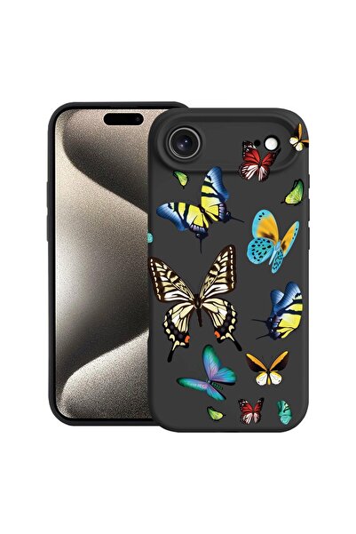 bestcase Θήκη για Apple iPhone 17 Air με Σχέδιο Όμορφες Πολύχρωμες Πεταλούδες...