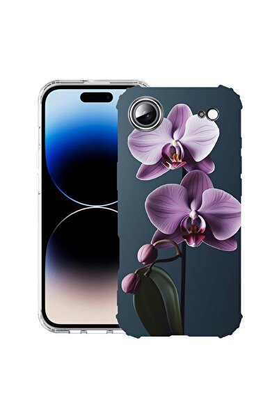 bestcase Husă pentru Apple iPhone 17 Air cu Design Mov Orchid, Antișoc, Colțu...
