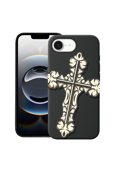 bestcase Калъф за Apple iPhone 16e, Премиум тънък силиконов 1.2ММ, Кръстосан ...