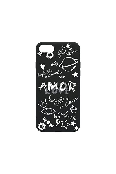 bestcase Husa SLIM SIlicon 0.8MM, Compatibila Cu Apple iPhone 7 Plus, Goth Lo...