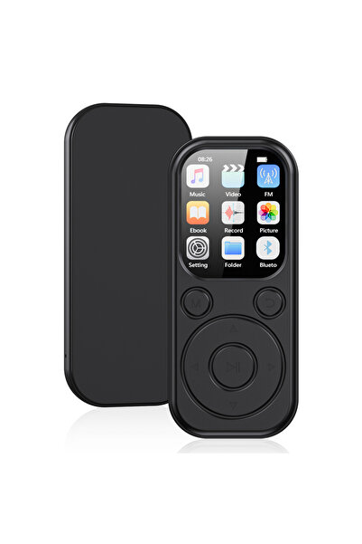 Choice1 مشغل MP3 أسود جديد بحجم 1.8 بوصة، نحيف، يدعم بلوتوث 5.4، محمول، متواف...